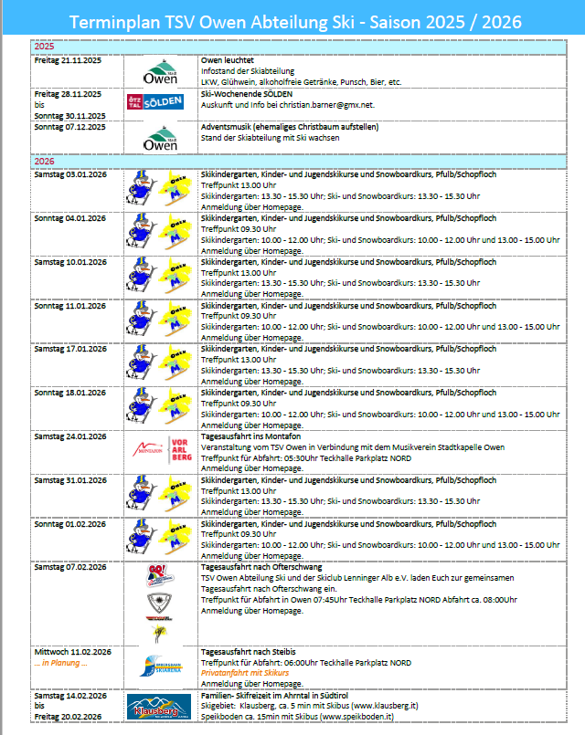 Terminplan2 Abteilung Ski Saison 2025 2026